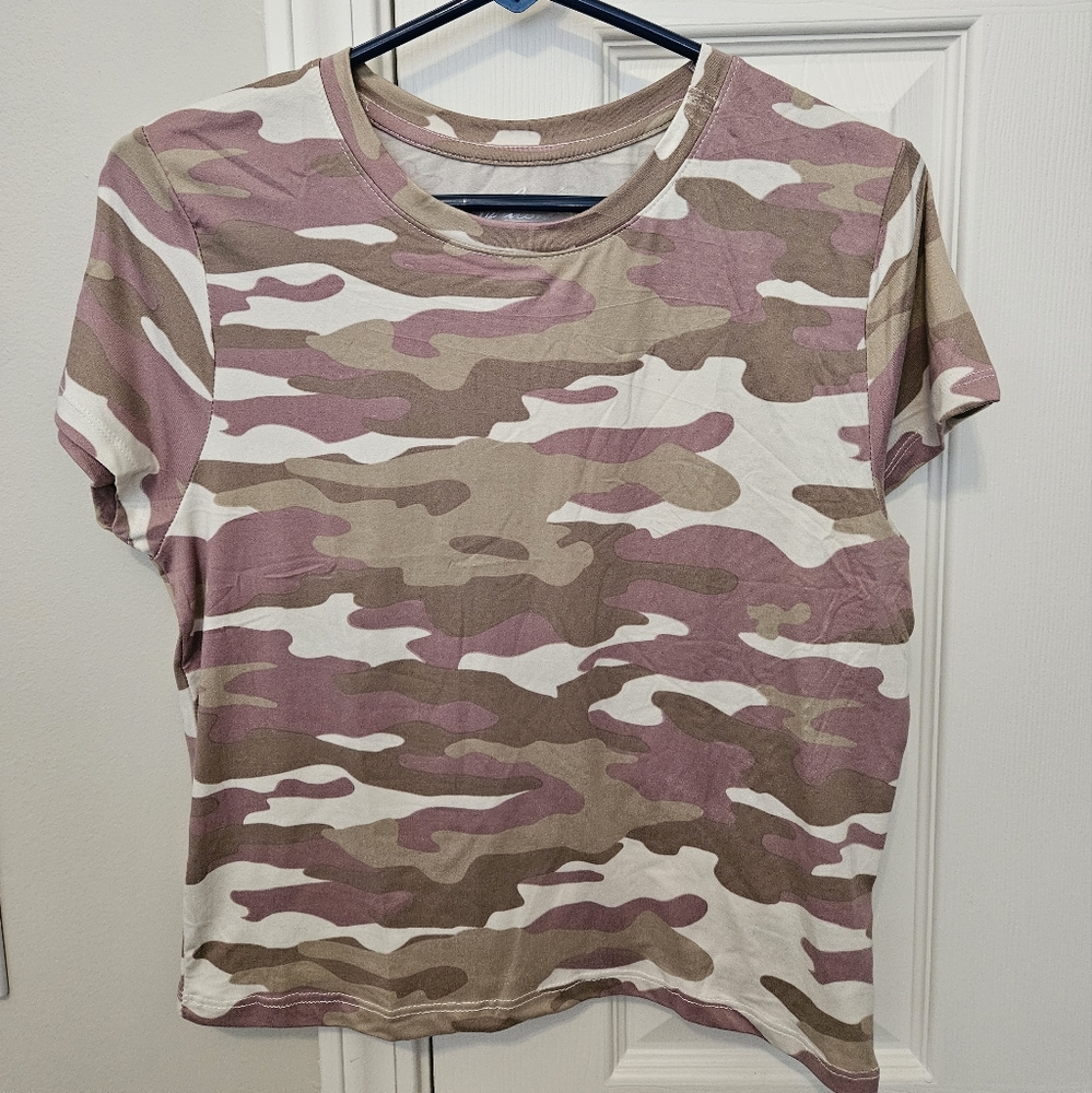 Camo Baby Tee Size XL